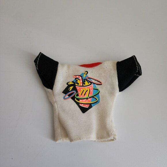 Vintage Barbie Doll McDonald's Fast Food Employee & Disneyland Mickey Top - Picture 3 of 9